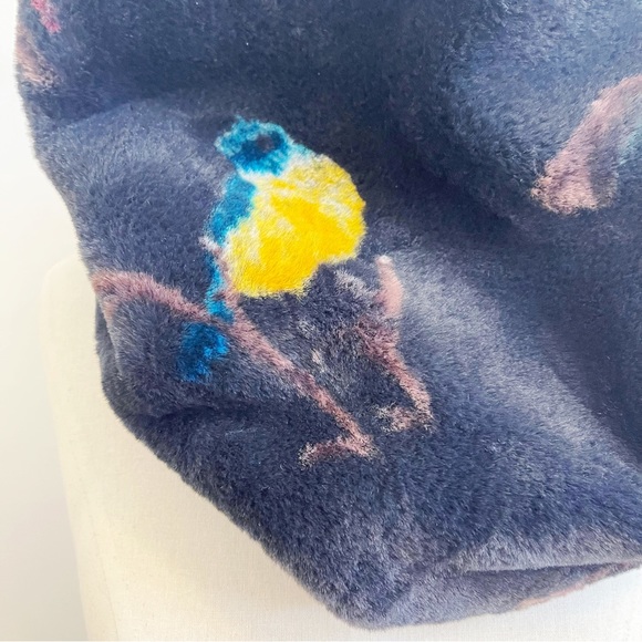 Madison 88 Black Yellow Red Faux Fur Infinity Scarf Soft NEW - Picture 5 of 12